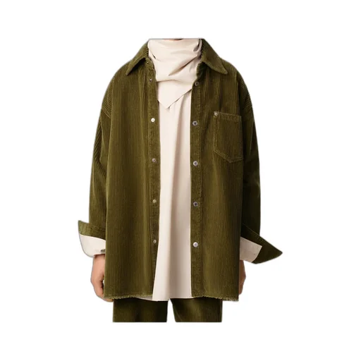 Ami Paris Corduroy Velvet Overshirt