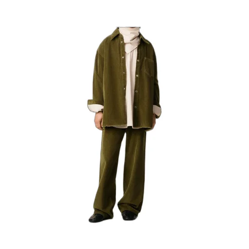 Ami Paris Corduroy Velvet Overshirt