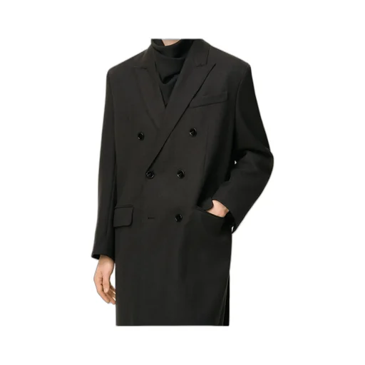 Ami Double Breasted Straigth Coat