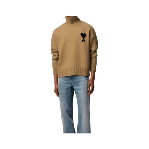 Ami Paris Ami De Coeur Turtleneck Jumper