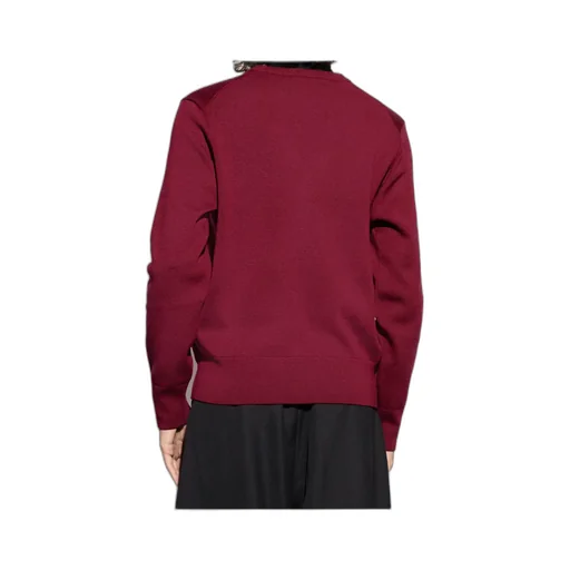 Ami Paris Logo Embroidered V-Neck Cardigan