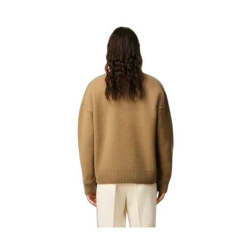 Ami Paris Ami De Coeur Logo Intarsia-Knit Jumper