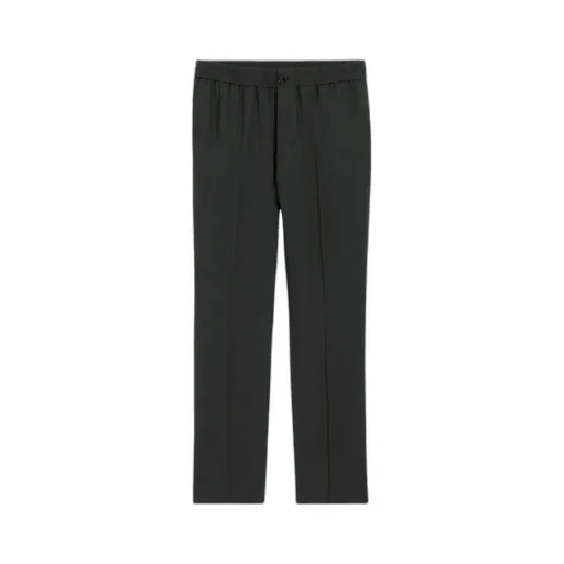 Ami Paris Elasticated Waist Straight-Leg Trousers