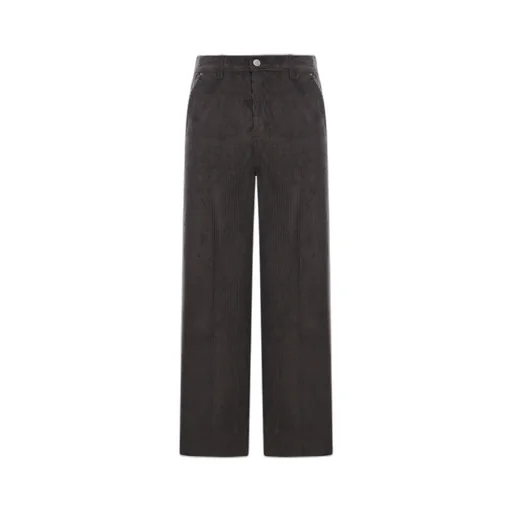Ami Paris Wide-Leg Corduroy Trousers