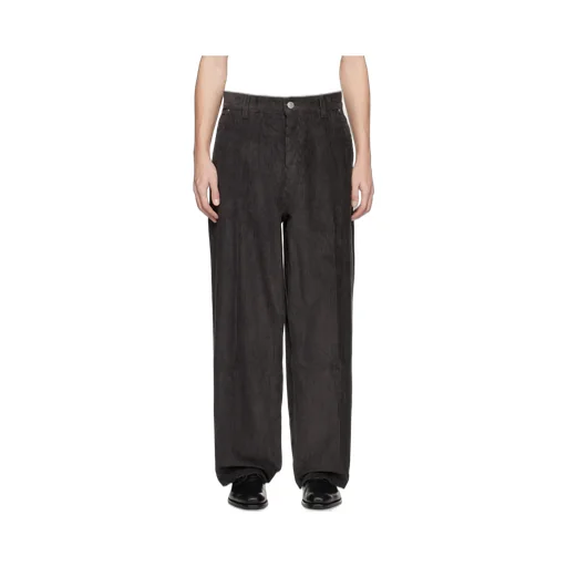Ami Paris Wide-Leg Corduroy Trousers