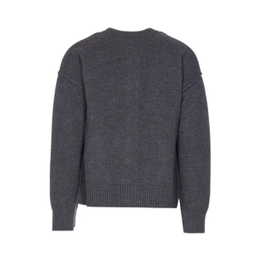 Ami Paris Ami Alexandre Matiussi Crewneck Buttoned Cardigan