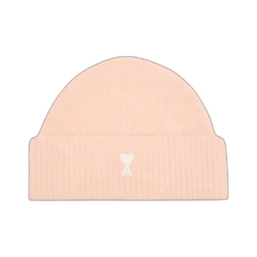 Ami Paris Logo Embroidered Knitted Beanie