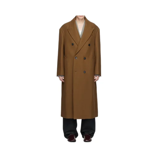 Ami Double-Breasted Mid-Length Coat