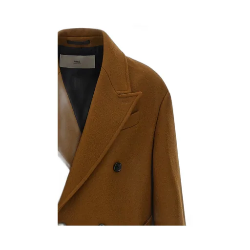 Ami Double-Breasted Mid-Length Coat