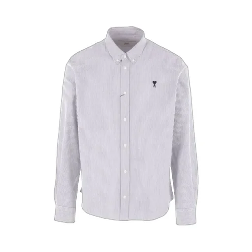 Ami Paris Long-Sleeved Striped Shirt