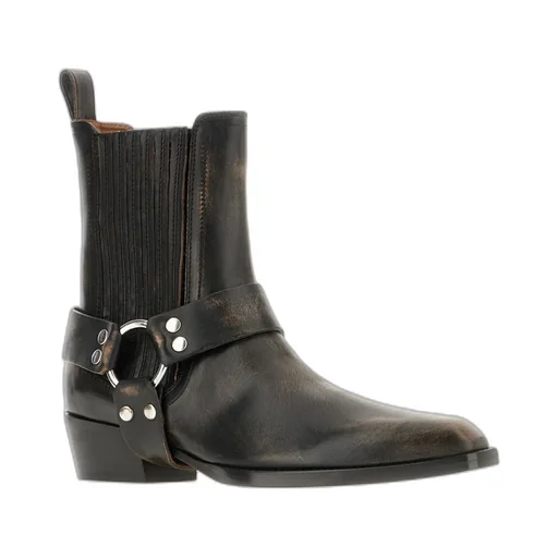 35Mm Helena Strap-Detail Ankle Boot