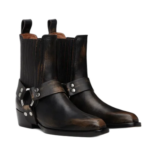 35Mm Helena Strap-Detail Ankle Boot
