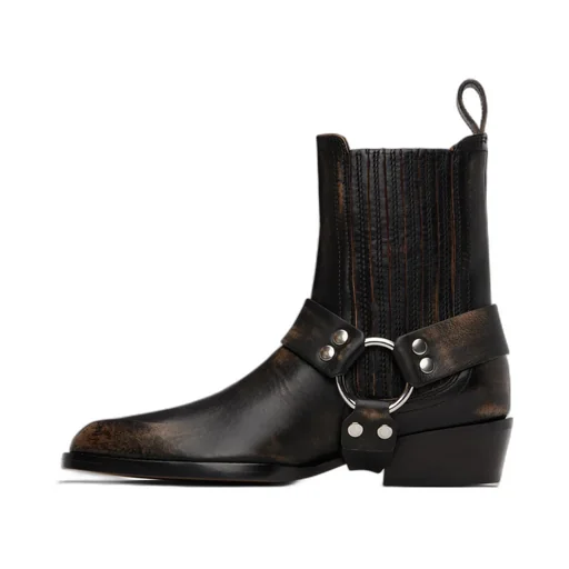 35Mm Helena Strap-Detail Ankle Boot