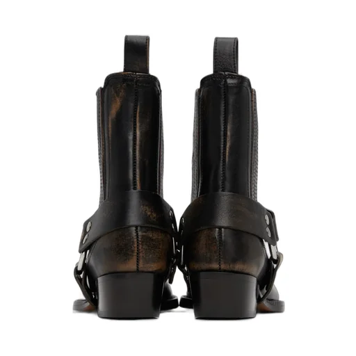 35Mm Helena Strap-Detail Ankle Boot