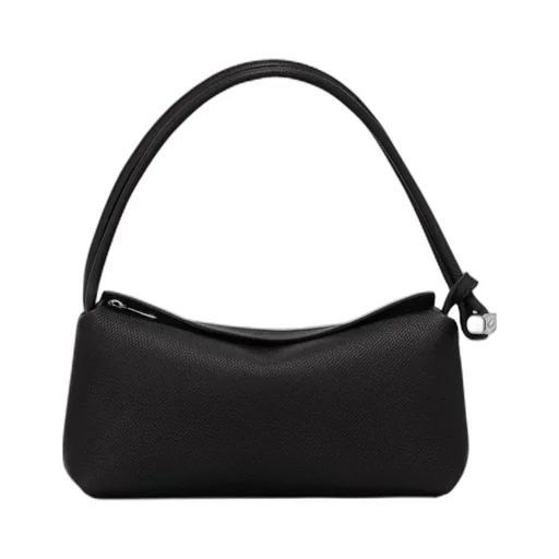 Le Roseau Double-Handle Leather Shoulder Bag