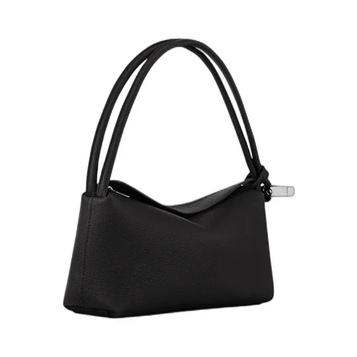 Le Roseau Double-Handle Leather Shoulder Bag