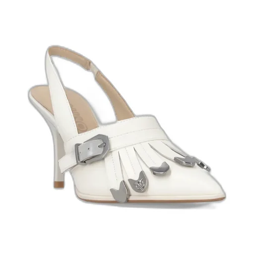 Slingback Fringed-Detail Pumps