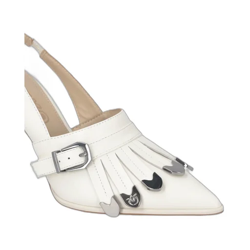 Slingback Fringed-Detail Pumps