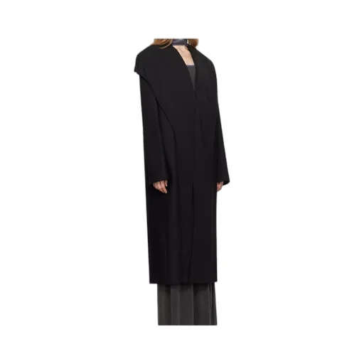 Draped-Detail Coat