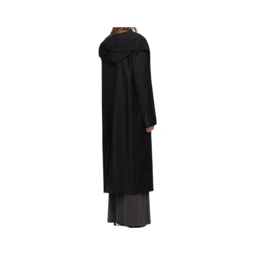 Draped-Detail Coat