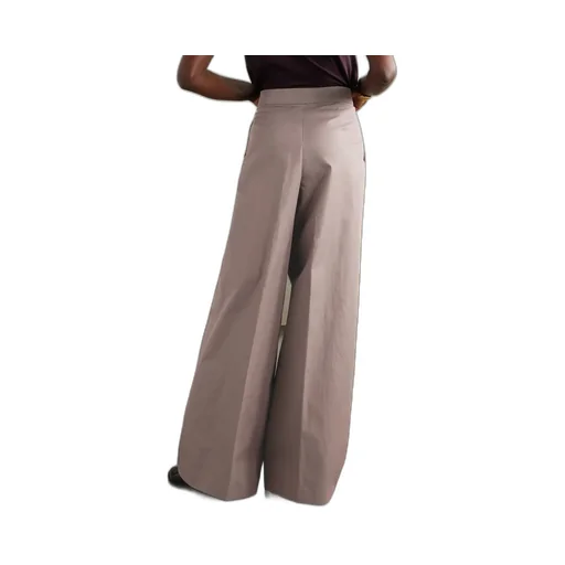 Pleated Wide-Leg Trousers