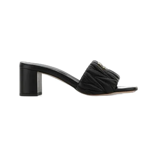 Miu Miu Logo-Lettering Slip-On Sandals