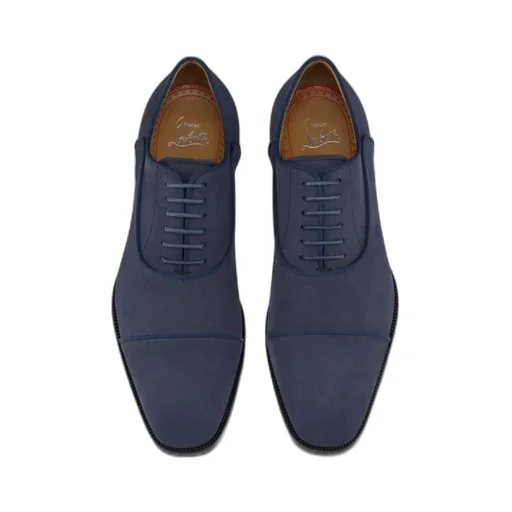 Oxfords - Nubuck Leather - Zaffiro - Men