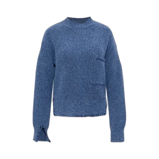 Marni Logo Embroidered Knitted Jumper