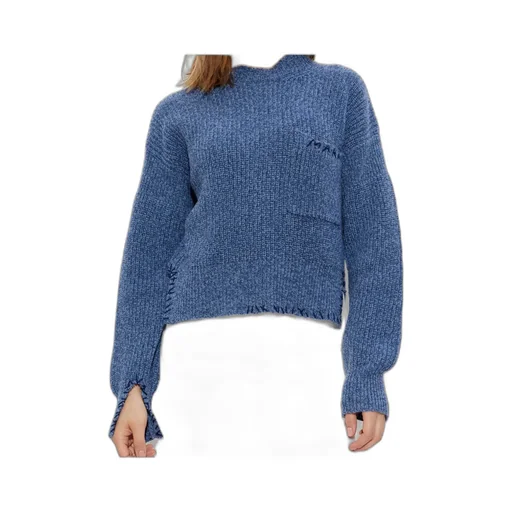 Marni Logo Embroidered Knitted Jumper
