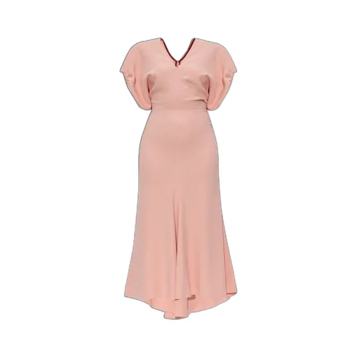 Puff-Sleeved Midi Dress
