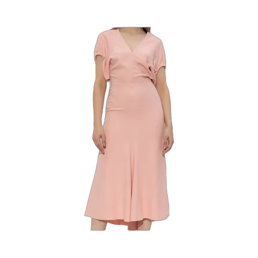 Puff-Sleeved Midi Dress