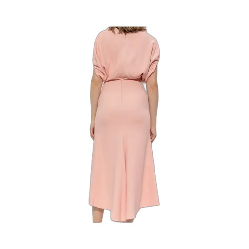 Puff-Sleeved Midi Dress