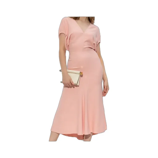 Puff-Sleeved Midi Dress