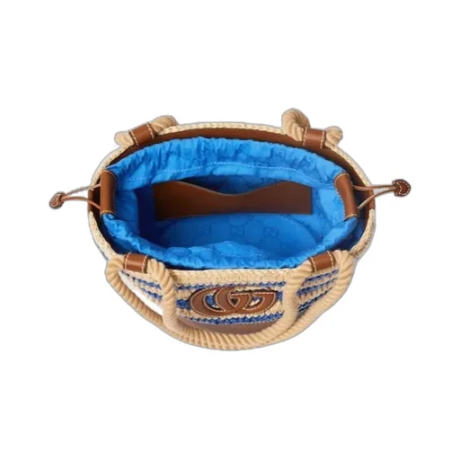 Gucci Woven Mini Bucket Bag