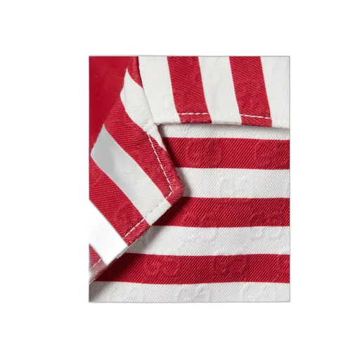 Gucci Short-Sleeved Printed Jacquard Shirt