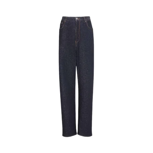 Contrast-Stitching Jeans
