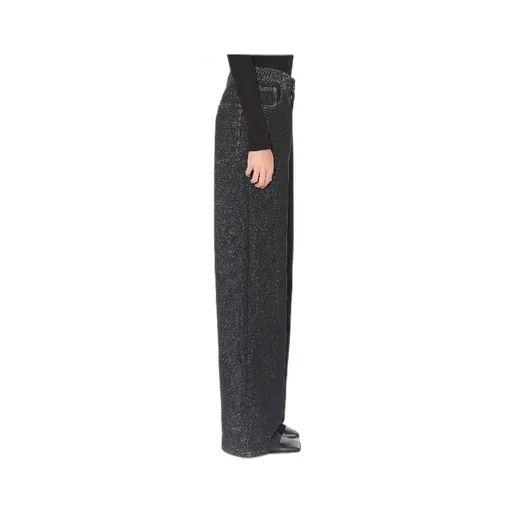 Contrast-Stitching Jeans