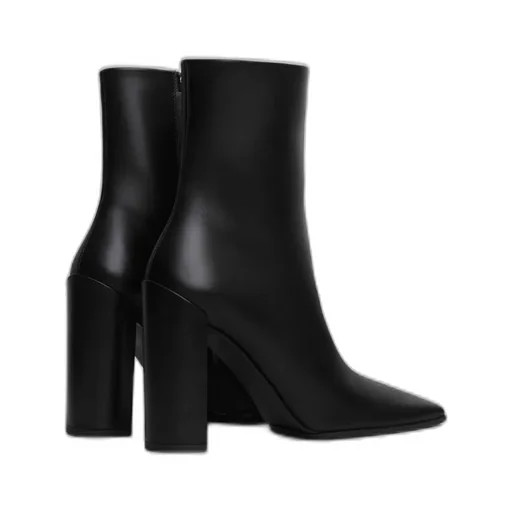 AlaÏA Block Heel Square-Toe Boots