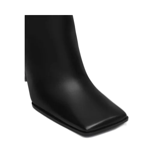 AlaÏA Block Heel Square-Toe Boots