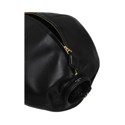 Paneled Polished Leather Clutch