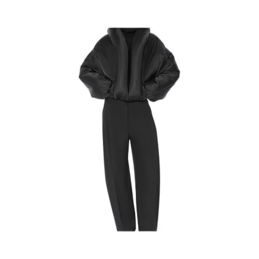 AlaÏA Taffeta Padded Bomber Jacket