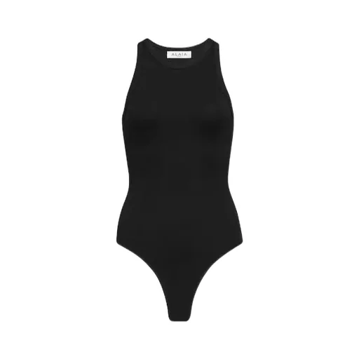 AlaÏA Sculpting Rib Jersey Bodysuit