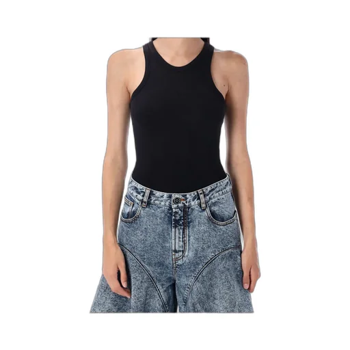 AlaÏA Sculpting Rib Jersey Bodysuit