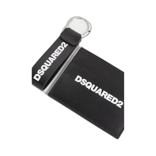 Dsquared2 Logo Printed Credit Card Holder Keyring Set