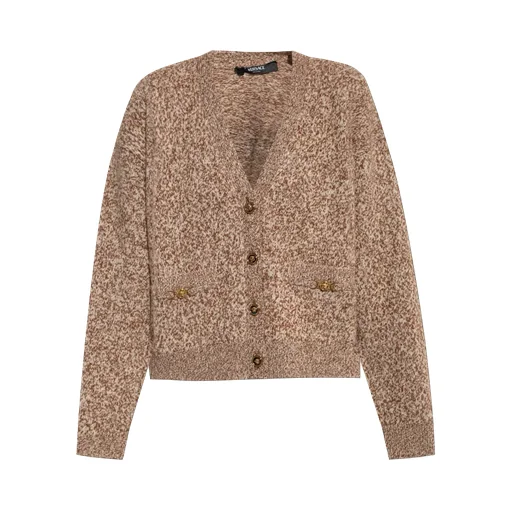 Versace Two-Toned V-Neck Cardigan