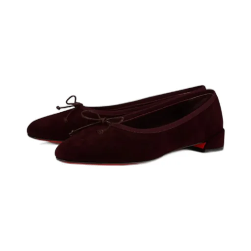 Christian Louboutin Sweetie Jane Bow Round-Toe Ballet Flats