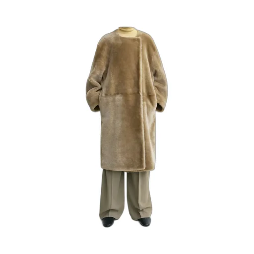 TotÊMe Round Neck Collarless Coat