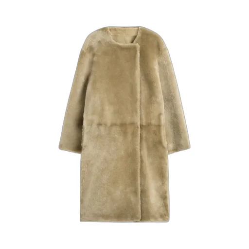 TotÊMe Round Neck Collarless Coat