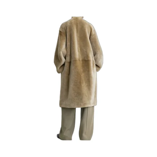 TotÊMe Round Neck Collarless Coat