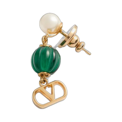 Valentino Vlogo Signature Embellished Drop Earrings